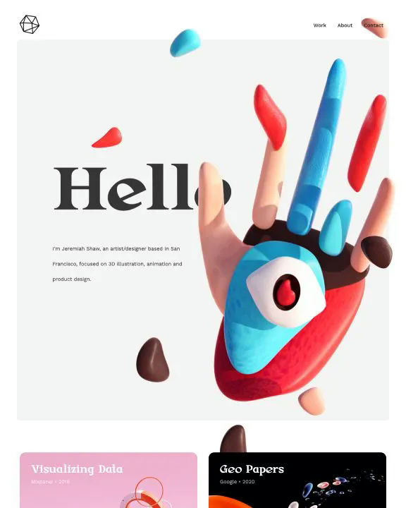 Designer Marketplace Webflow Template