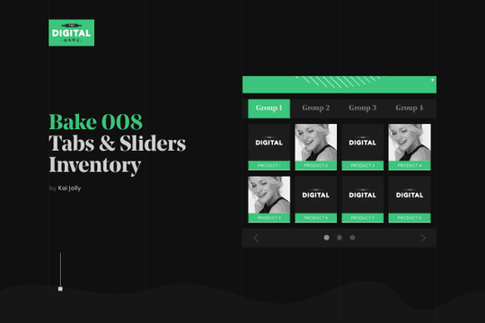 Tabs with Sliders for an Inventory System