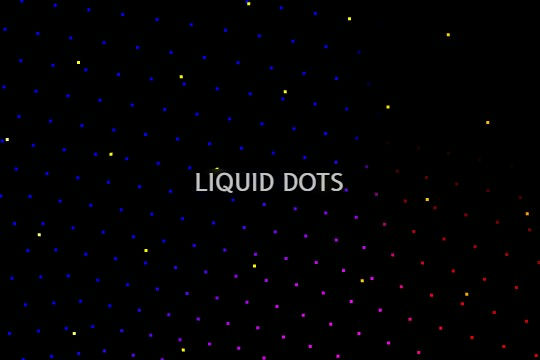 Liquid 3D Dots Three.js Webflow Cloneable