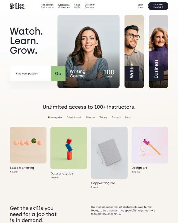 Elearning Platform Webflow Template
