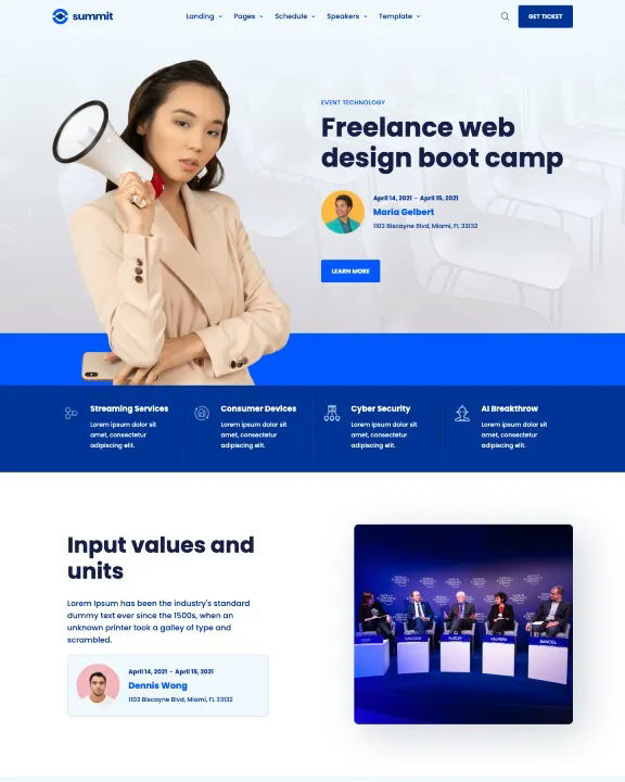 Web Design Bootcamp Webflow Template