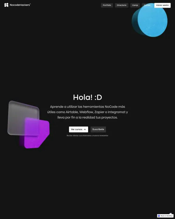 Online Education Platform Webflow Template