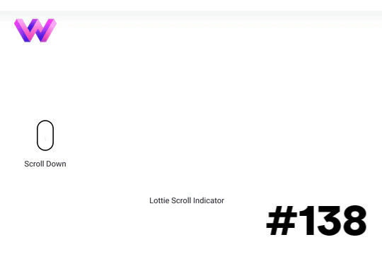 Lottie Page Scroll Indicator