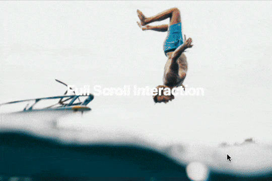 Fullscreen Parallax Folding Interaction