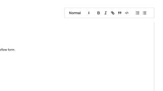 Rich text editor