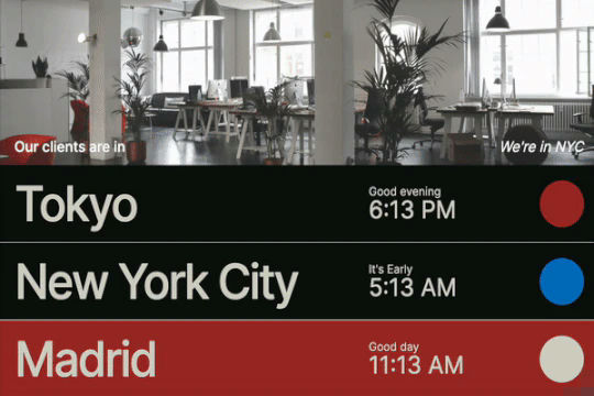 Local Timezone Clocks