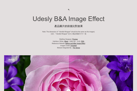 Before After Scroll Reveal from Udesly