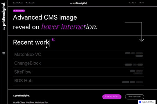 CMS Reveal on Hover Interaction
