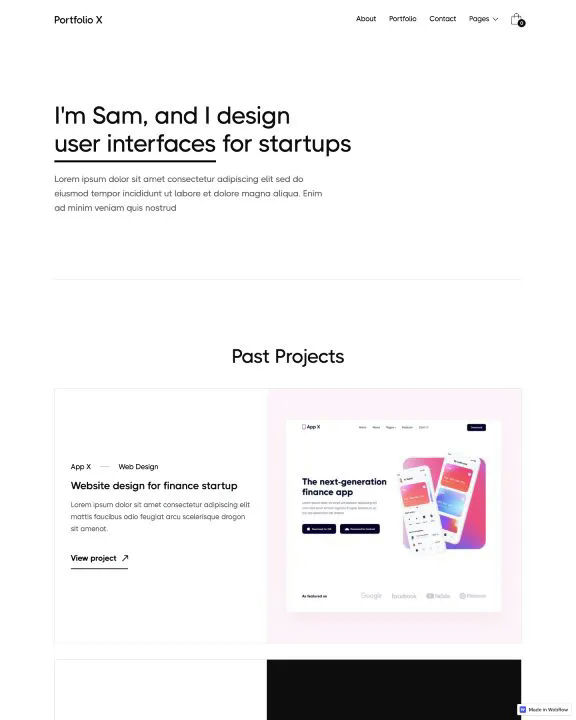 Portfolio X