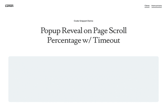 Percentage Scroll Indicator