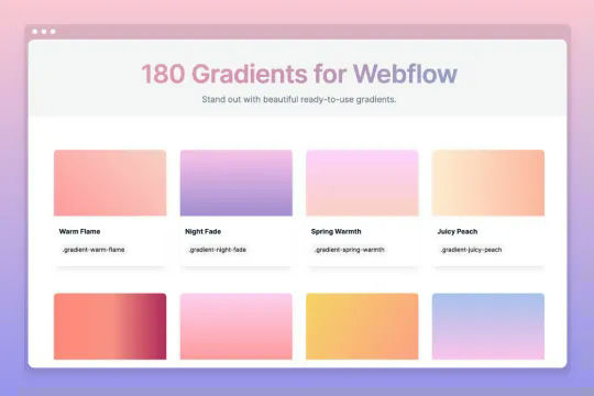 180 Premade Gradient Classes
