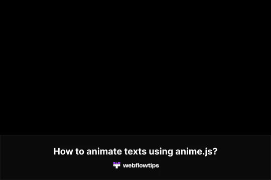 4 Letter Loading Anime.js Animations