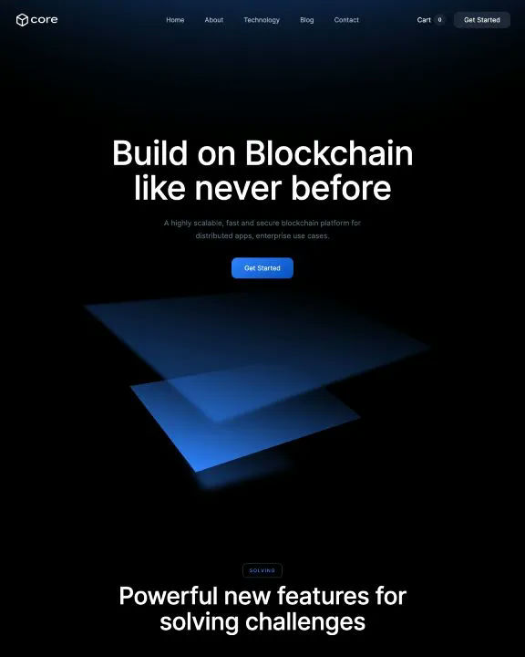 Blockchain Webflow Template