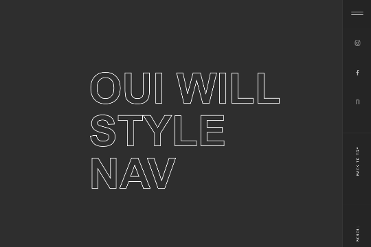 Sidebar Menu Navigation 