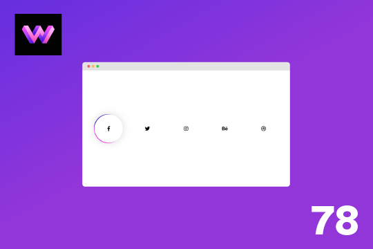 Rotating Outline Buttons