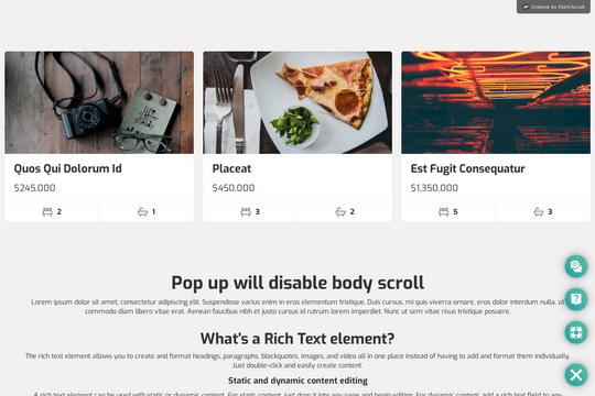 CMS Pop Up Modal