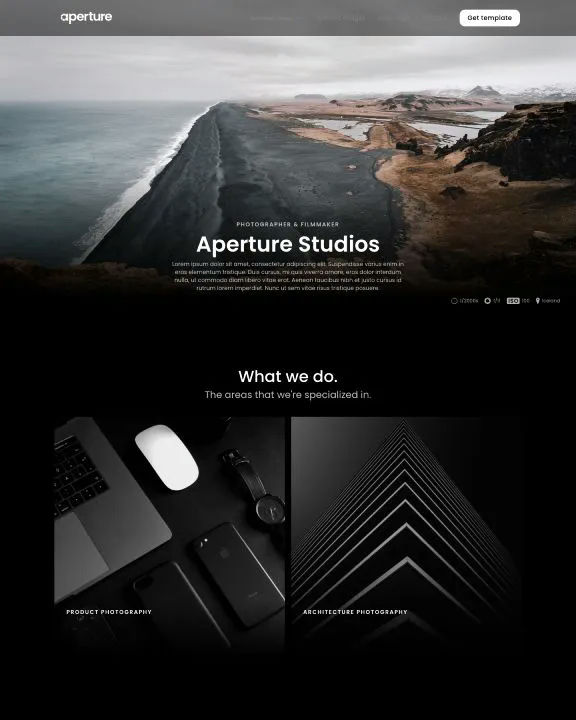 Product Photography Webflow Template
