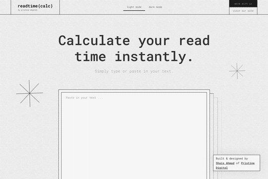 Read Time Calculator