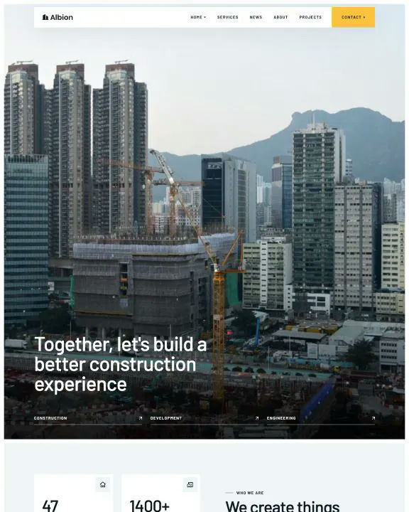 Construction Webflow Template