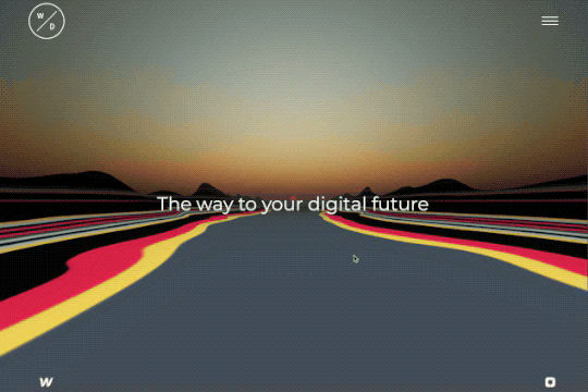 Interactive Three.js Road