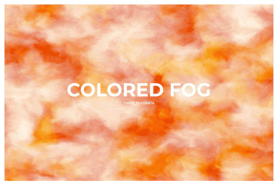Colored Fog Background Three.js