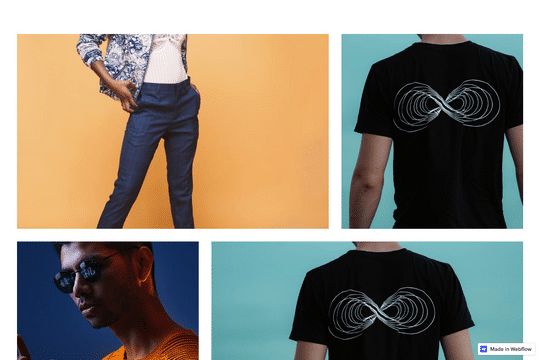 CMS Masonry Image Grid Layout Webflow Cloneable