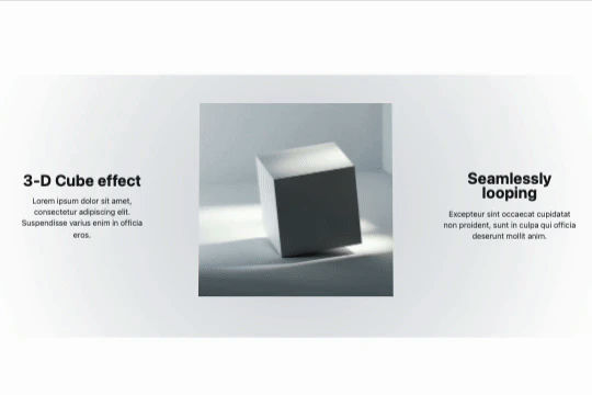 3D Rotating Cubes Webflow Cloneable