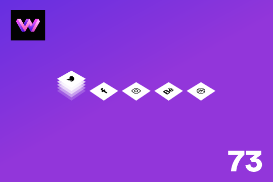 3D Social Sharing Buttons