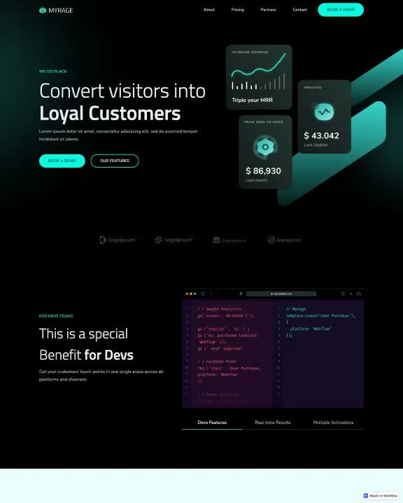 NFT Artist Webflow Template