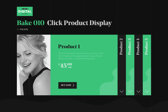 Custom Product Display using Tab Transitions