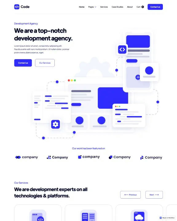 Web Design Company Webflow Template