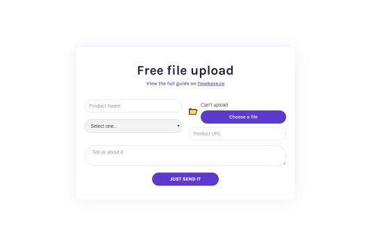 File Upload via Uploadcare