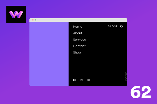 Sliding Right Menu via Click Interaction
