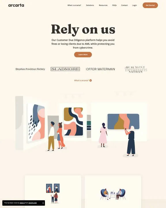 Customer Due Diligence Platform Webflow Template