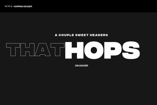 Hoping Text on Hover Effect