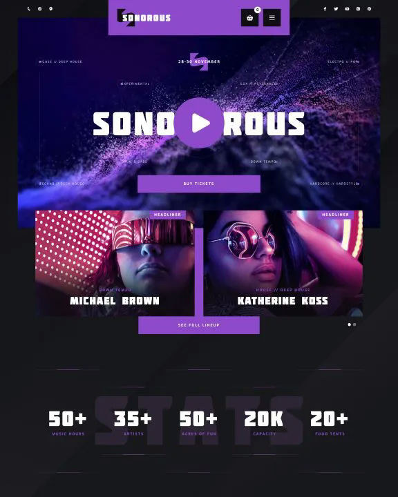 Band Webflow Template