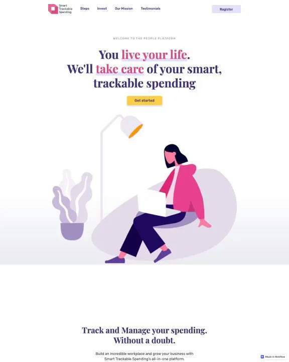 Spending Tracker Webflow Template