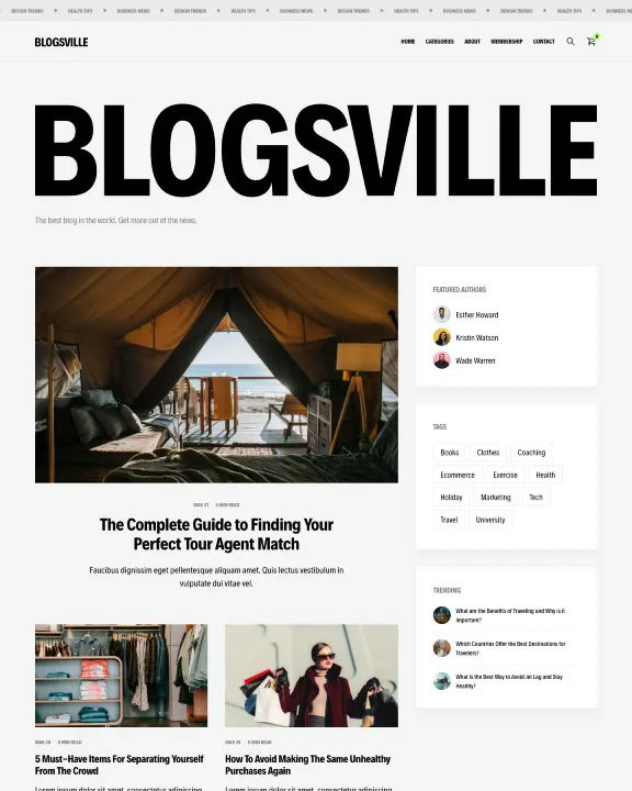 Travel Blogging Webflow Template
